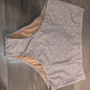 Kortni Jeane Cut High bottoms in Beige Flake